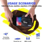 Travel Pillow- Neck Pillow Airplane, Size L for People Over 190, Unique Neck and Head Back Support Travel Pillow for Traveling Sleeping Airplanes,Memory Foam Filling, Black - Image 5