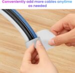 Hook and Loop Cable Ties, Self Adhesive Hook and Loop Cable Straps, Sticky-back Cord Organizer, Cable Clip, Household & Office Essentials, 40Pcs per Pack - Image 6