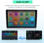 8Core 6+128G Car Radio for Toyota Highlander 2000-2007:Android 13 Car Stereo Wireless Carplay Android Auto, 9'' IPS Touch Screen with Bluetooth 5.0 Upgrade for Highlander with GPS FM RDS DSP - Image 6