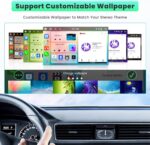 8Core 6+128G Car Radio for Toyota Highlander 2000-2007:Android 13 Car Stereo Wireless Carplay Android Auto, 9'' IPS Touch Screen with Bluetooth 5.0 Upgrade for Highlander with GPS FM RDS DSP - Image 7