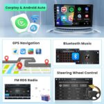 8Core 6+128G Car Radio for Toyota Highlander 2000-2007:Android 13 Car Stereo Wireless Carplay Android Auto, 9'' IPS Touch Screen with Bluetooth 5.0 Upgrade for Highlander with GPS FM RDS DSP - Image 8