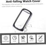 CHILDWEET 2Pcs Flexible Watch Screen Protector Case TPU Cover Compatible with Fitbit Luxe Falling Protection High Transparency Easy Installation - Image 5