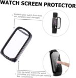 CHILDWEET 2Pcs Flexible Watch Screen Protector Case TPU Cover Compatible with Fitbit Luxe Falling Protection High Transparency Easy Installation - Image 7