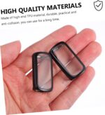 CHILDWEET 2Pcs Flexible Watch Screen Protector Case TPU Cover Compatible with Fitbit Luxe Falling Protection High Transparency Easy Installation - Image 9