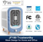 Jafanda Air Purifier for Home Bedroom 780sq ft, HEPA & Activated Carbon, Air Cleaner with Fragrance Sponge & Nightlight for Smoke, Allergies, Dust, Odor, VOC, Pet Dander, Pollen, Office, Desktop,Blue - Image 3