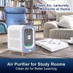 Jafanda Air Purifier for Home Bedroom 780sq ft, HEPA & Activated Carbon, Air Cleaner with Fragrance Sponge & Nightlight for Smoke, Allergies, Dust, Odor, VOC, Pet Dander, Pollen, Office, Desktop,Blue - Image 9