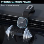 Coverado Car Mount Charger, QI2 15W Wireless Charger with Adjustable Aluminum Alloy Arm, Magnetic Phone Holder for Car, Suction Cup Mount for iPhone 16/15/14/13 - Image 6