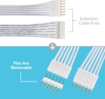 Litcessory Extension Cable for Philips Hue/WiZ Lightstrip (10ft, 2 Pack, White - Standard 6-PIN V3 / WiZ Lightstrip) - Image 6