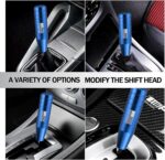 ZKFAR 1 PC American Flag Design Gear Stick Shifter Knobs, Metal Gear Stick Shift Knob, Automatic Shift Knob, Weighted Car Shift Handle Knob Fits Most Auto Transmission Vehicle (Blue) - Image 7