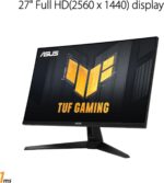 ASUS TUF Gaming 27” 1440P Gaming Monitor (VG27AQM1A) - QHD (2560 x 1440), 260Hz, 1ms, Fast IPS, Extreme Low Motion Blur Sync, Freesync Premium, G-SYNC Compatible, DisplayHDR400, 3 Year Warranty - Image 3