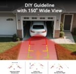 Backup Camera with IR Night Vision, 7 Inch 1080P HD Rear View Camera, Plug-Play, DIY Guide Lines, 150° Wide Angle, Back up Camera Systems for Truck Cars Pickups SUV Van - Image 5