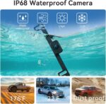Backup Camera with IR Night Vision, 7 Inch 1080P HD Rear View Camera, Plug-Play, DIY Guide Lines, 150° Wide Angle, Back up Camera Systems for Truck Cars Pickups SUV Van - Image 6