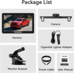 Backup Camera with IR Night Vision, 7 Inch 1080P HD Rear View Camera, Plug-Play, DIY Guide Lines, 150° Wide Angle, Back up Camera Systems for Truck Cars Pickups SUV Van - Image 8