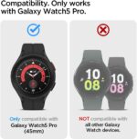 Spigen Rugged Armor Pro Designed for Samsung Galaxy Watch5 Pro Band with Case Protector 45mm (2022) - Image 3