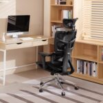 Ergonomic Mesh Office Chair, Office Chair with Advanced Adjustable 4D Headrest & Armrest, Lumbar Support for Long Hours, High-Back Computer Chair with Tilt Function, 5-Year Warranty,Black - Image 3