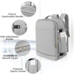 Large Travel Backpack - 40L Waterproof for Women, Men, College, Business, Hiking, Work - Image 7