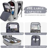 Large Travel Backpack - 40L Waterproof for Women, Men, College, Business, Hiking, Work - Image 8