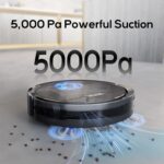 V3 Robot Vacuum and Mop Combo,Self-Charging,5000pa Strong Suction,WiFi/Alexa/App Control,3 in 1 Ultra-Slim Robotic Vacuum Cleaners for Hard Floors,Pet Hair and Low Pile Carpets - Image 3