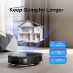 V3 Robot Vacuum and Mop Combo,Self-Charging,5000pa Strong Suction,WiFi/Alexa/App Control,3 in 1 Ultra-Slim Robotic Vacuum Cleaners for Hard Floors,Pet Hair and Low Pile Carpets - Image 8