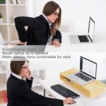 Zri Bamboo Computer Monitor Stand with Drawer, Dual Laptop Stand for Desk,Single Monitor Riser with Storage,Wood Office Desk Organizer & Accessories - Image 8