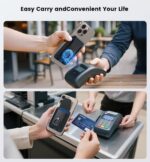 Mag-Safe Magnetic Phone Wallet 360° Grip Holder Leather Flip Case with 6 Card Slots for iPhone 16/15/14/13/12 Series Black - Image 6