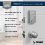 BRINKS Keyless Entry Door Lock Deadbolt, High-Security Keypad Door Lock with Deadbolt, 50 User Codes, Auto Locking Feature, Satin Nickel Security Locks - Image 4