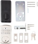 BRINKS Keyless Entry Door Lock Deadbolt, High-Security Keypad Door Lock with Deadbolt, 50 User Codes, Auto Locking Feature, Satin Nickel Security Locks - Image 6