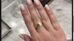 Yellow & White Gold Plated Created Ruby/Blue Sapphire/Simulated Diamond/Pink Sapphire/Emerald Stone Stackable Ring Eternity Bands For Women - Birthstone Ring Jewelry - Gift For Her - Image 3