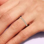 Yellow & White Gold Plated Created Ruby/Blue Sapphire/Simulated Diamond/Pink Sapphire/Emerald Stone Stackable Ring Eternity Bands For Women - Birthstone Ring Jewelry - Gift For Her - Image 5
