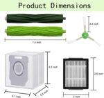Replacement Parts for iRobot Roomba i3 i3+ i7 i7+ i4+ i5 i5+ j5 j5+ i6 i6+ i8 i8+ i2 J7 E5 E6 E7 I&J&E Series Vacuum Cleaner,1 Roller Brushes,6 Filters,6 Side Brushes,4 Dust Bags - Image 4