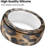 FitTurn 5 Pack Ring Cover Compatible with Oura Ring/Samsung Galaxy Ring/ULTRAHUMAN Ring AIR/RingConn Protector, Silicone Colorful Pattern Ring Case Silicone Elastic Case (S 4-9) - Image 4