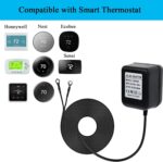 VVHOOY 24 Volt C Wire Adapter for Smart Thermostat, 24V Transformer Power Compatible with Ecobee,Sensi,Nest,Wyze and Honeywell Thermostats,16.4ft/5m Power Cable - Image 3