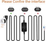 Rove r3 Dash cam hardwire kit with 4 Fuse Tap Cable Mini, ACS, ATO, Micro2 Add A Circuit Fuse Holders, Low Voltage Protection for Vantrue N4, N2S, X4S Dash Cam 12V 24V to 5V Power Cord - Image 3