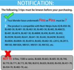 2 PACKS 7 FINS Extractor Blades Replacement Part Bottom Blade for Ninja Blender for Nutri Ninja Auto iQ BL642 NN102 BL682 BL2013 and More - Image 4