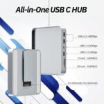 USB C Hub for iMac 24 inch 2021/2023/2024, Minisopuru iMac Hub Support M.2 NVMe SSD, iMac Accessories for iMac M1/M3/M4, iMac Adapter with USB A/C 10Gbps, SD/TF, M.2 SSD (Not Included), Silver - Image 3