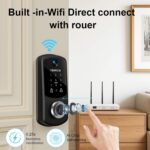 WiFi Keypad Smart Lock for Front Door: Keyless Entry Door Lock - Electronic Keypad for Exterior Door - Deadbolt Lever Alternative - Easy Installation - Image 4