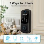 WiFi Keypad Smart Lock for Front Door: Keyless Entry Door Lock - Electronic Keypad for Exterior Door - Deadbolt Lever Alternative - Easy Installation - Image 5