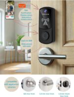 WiFi Keypad Smart Lock for Front Door: Keyless Entry Door Lock - Electronic Keypad for Exterior Door - Deadbolt Lever Alternative - Easy Installation - Image 7