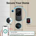 WiFi Keypad Smart Lock for Front Door: Keyless Entry Door Lock - Electronic Keypad for Exterior Door - Deadbolt Lever Alternative - Easy Installation - Image 8