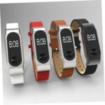 2 Compatible Leather Watch Band Sturdy Brown Replacement Strap Stylish Fit - Image 3