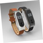 2 Compatible Leather Watch Band Sturdy Brown Replacement Strap Stylish Fit - Image 8