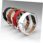 2 Compatible Leather Watch Band Sturdy Brown Replacement Strap Stylish Fit - Image 9