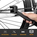 Ziciner 2 PCS Motorcycle Bicycle Chain Brush, Chain & Wheel Cleaning Tool, Crankset Chain & Gears Cleaner, Bicycle Chain Washer for Mountain Bike Motorcycle Chain (Black) - Image 4