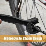 Ziciner 2 PCS Motorcycle Bicycle Chain Brush, Chain & Wheel Cleaning Tool, Crankset Chain & Gears Cleaner, Bicycle Chain Washer for Mountain Bike Motorcycle Chain (Black) - Image 6