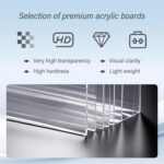 Acrylic Car Picture Frame Air Vent Clips,Car Vent Clips with Magnetic Picture Frame for Cars Dual Direction Shows Your Own and Family Photos,Universal Cars Photo Holder - Image 4