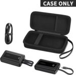 Boobowl Hard Travel Case Compatible with Anker Zolo Power Bank, 10,000mAh 20,000mAh 30W Portable Charger, Storage Bag for Anker Battery Pack with Accessories Mesh Pocket (Box Only)-Black - Image 3