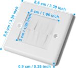 TV Cord Hider for Wall Mounted TV - in Wall Cable Management Kit, Hide TV Cords for Wall Mount TV, Cable Management Kit Hides TV Wires Behind The Wall - White (2 Pack) - Image 3