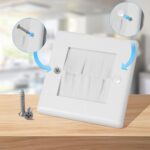 TV Cord Hider for Wall Mounted TV - in Wall Cable Management Kit, Hide TV Cords for Wall Mount TV, Cable Management Kit Hides TV Wires Behind The Wall - White (2 Pack) - Image 4