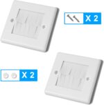 TV Cord Hider for Wall Mounted TV - in Wall Cable Management Kit, Hide TV Cords for Wall Mount TV, Cable Management Kit Hides TV Wires Behind The Wall - White (2 Pack) - Image 5