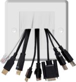 TV Cord Hider for Wall Mounted TV - in Wall Cable Management Kit, Hide TV Cords for Wall Mount TV, Cable Management Kit Hides TV Wires Behind The Wall - White (2 Pack) - Image 6